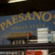 Exterior signage of Paesano’s Sandwich shop in Fishtown near Dwell 2nd Street